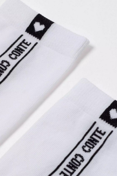 Белые эластичные носки CLASSIC с надписью 'Conte' CONTE CONTE_CLASSIC_152 белый - фото 2