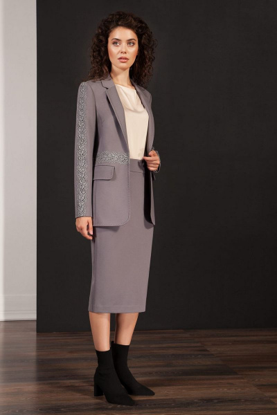 Жакет Nova Line 1989 серый - фото 1