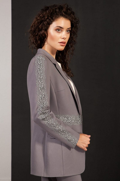 Жакет Nova Line 1989 серый - фото 2
