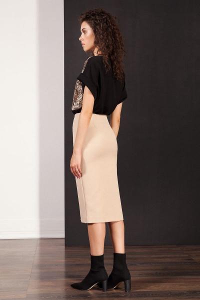 Юбка Nova Line 3563 бежевый - фото 2