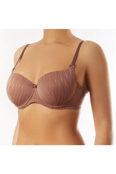 Бюстгальтер кружево на каждый день Lisse Lingerie F-007 мокко - фото 1