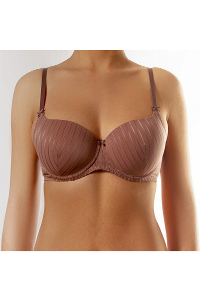 Бюстгальтер кружево на каждый день Lisse Lingerie F-007 мокко - фото 2