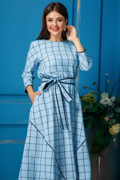 Платье Anastasia 311 голубой - фото 2