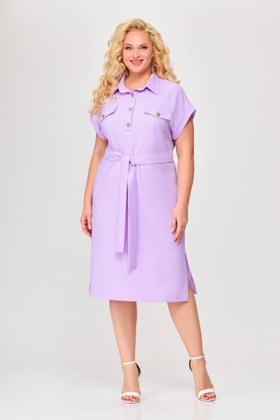 Платье Swallow 668 светло-фиолетовый - фото 1