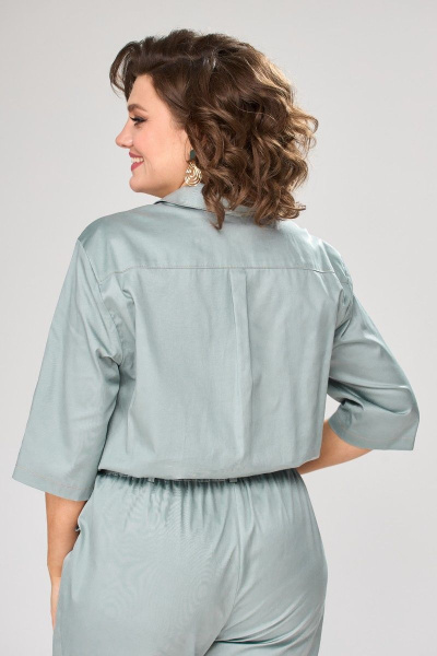 Комбинезон ANASTASIA MAK 1083 серо-мятный - фото 7