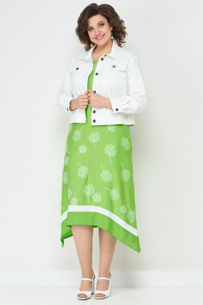 На каждый день платье из хлопка с стразы и карманами Solomeya Lux 950 - фото 6