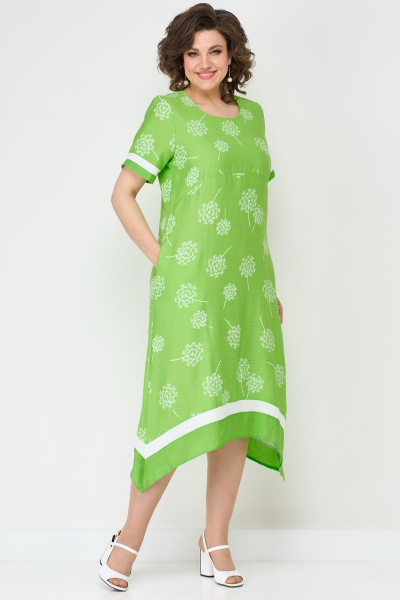 На каждый день платье из хлопка с стразы и карманами Solomeya Lux 950 - фото 4