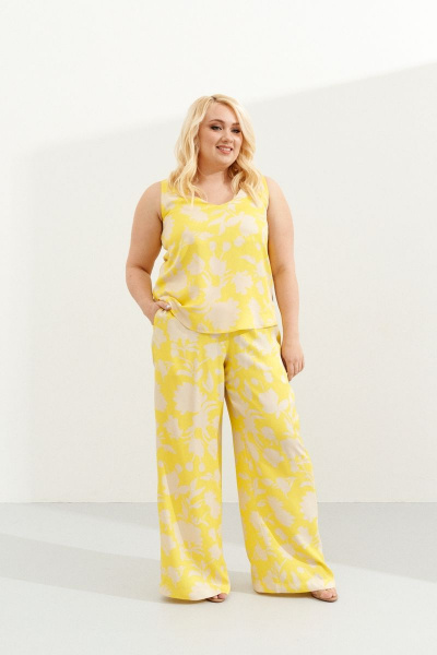 Вискозная безрукавная блузка с V-образным вырезом Ketty К-05640 - фото 5