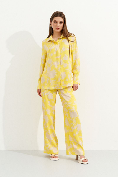 Летние широкие брюки из вискозы на резинке Ketty К-04260 - фото 8