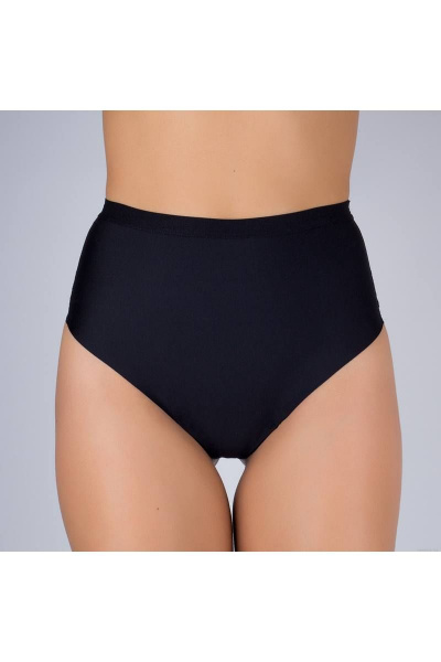 Черные трусы-стринг из плотного эластичного фри-кат полотна Verally 1137-1 черный - фото 1