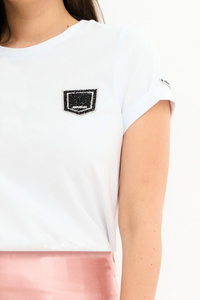 Комплект футболка и юбка хлопковая классическая миди длина Магия моды 2253 розовый - фото 4