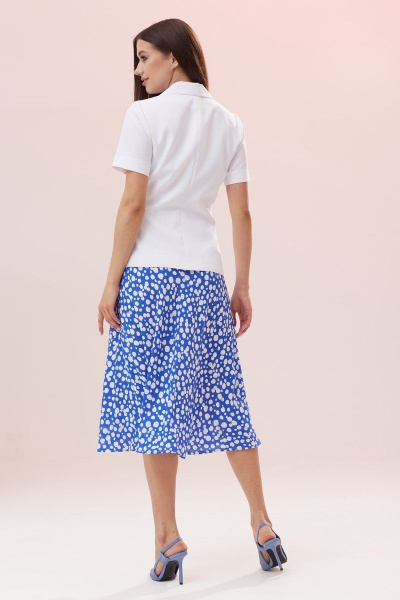 Комплект из жакета и юбки из шифона с поясом Ларс Стиль 784 - фото 3