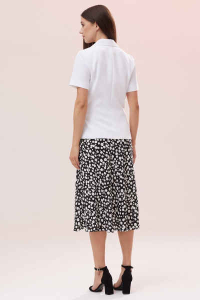 Жакет и юбка из текстиля с рельефами и поясом Ларс Стиль 784/1 - фото 3