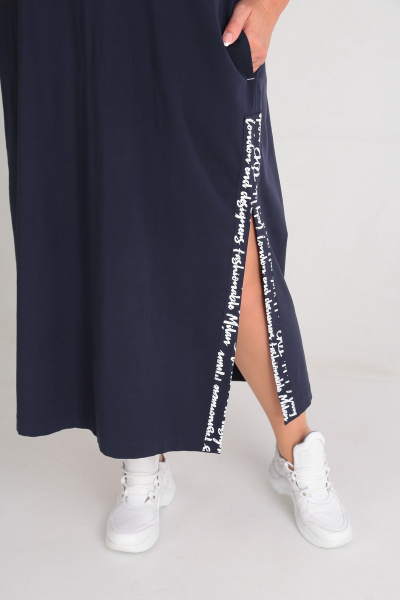 Платье Andrea Style 00183 , синий - фото 4