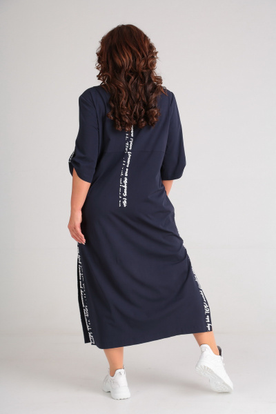 Платье Andrea Style 00183 , синий - фото 5