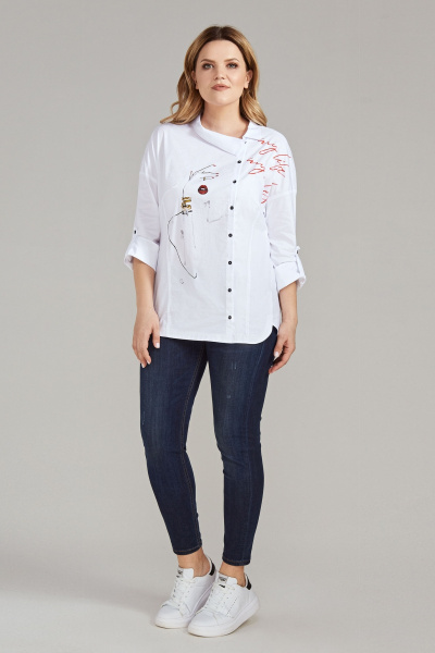 Блуза Панда 438040 белый - фото 1