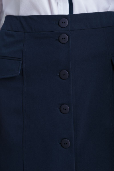 Юбка свободного силуэта из текстиля для офиса Anelli 538 - фото 2