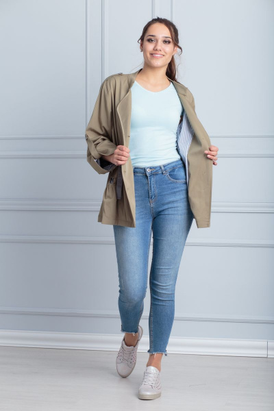 Жакет Anelli 728 хаки - фото 2