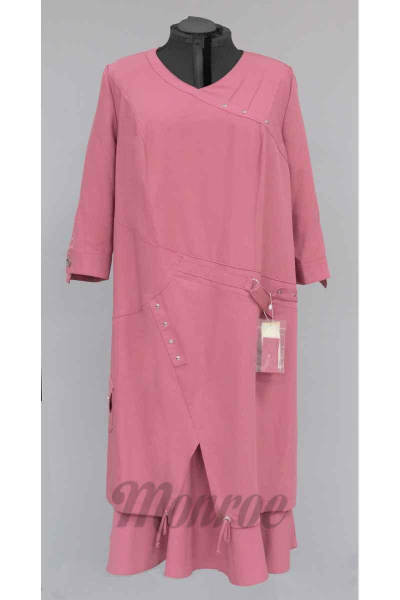 Платье нежное из текстиля для повседневных образов Glamour Lux 147 - фото 1