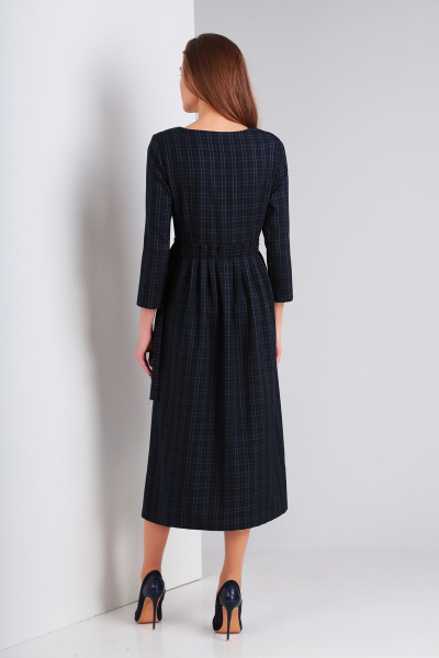 Платье Милора-стиль 737 синяя_клетка - фото 2