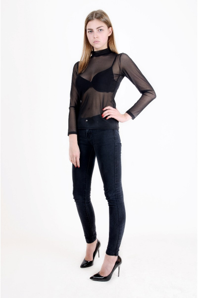 Круглогодичная водолазка из трикотажа с воротником-стойкой Mita ЖМ852 - фото 2