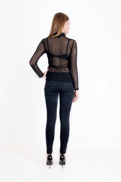 Круглогодичная водолазка из трикотажа с воротником-стойкой Mita ЖМ852 - фото 3