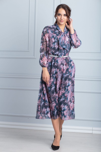 Платье Anelli 675 фиолетовый - фото 4