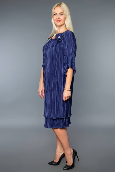 Платье Avila 0734 синий - фото 2