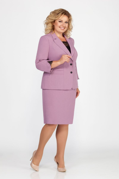 Жакет, топ, юбка LaKona 921-1 лавандовый - фото 1