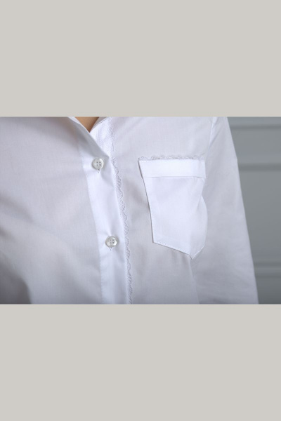 Блуза Anelli 751 белый - фото 3