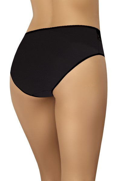 Черные трусы-слип с высокой талией из кружева и трикотажа Teyli 134 черный - фото 2