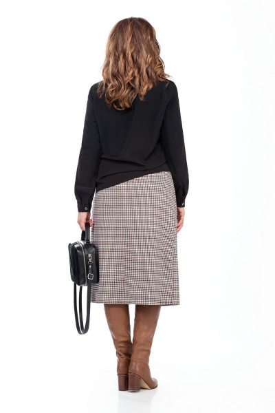 Блуза, юбка TEZA 244 черный - фото 2