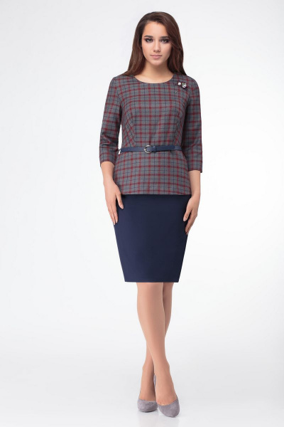 Блуза, юбка Bonna Image 357 красный+синий - фото 1