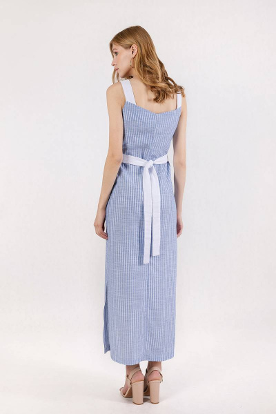 Сарафан Daloria 5016 синий-белый - фото 3