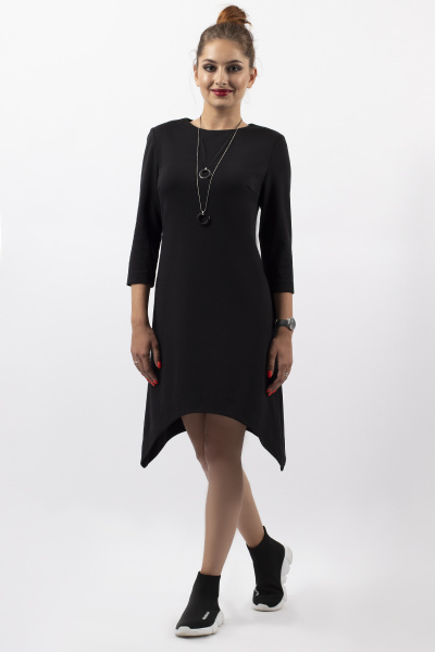 Платье расклешенное из трикотажа с молнией на спине VIZAVI 592 - фото 2