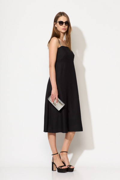 Льняное платье-бандо с регулируемыми бретелями SILVERSPICE S-5312 - фото 9