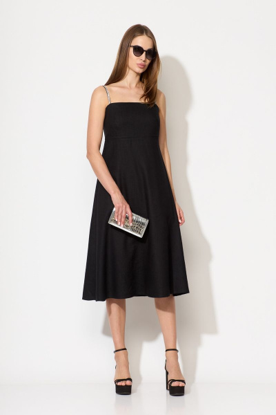 Льняное платье-бандо с регулируемыми бретелями SILVERSPICE S-5312 - фото 8