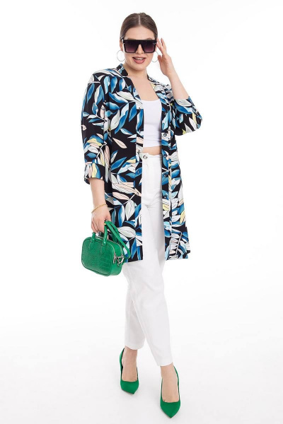 Брюки, туника Daloria 9194 черный-белый - фото 4