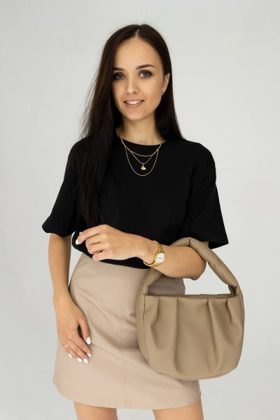 Сумка экокожа на каждый день бежевый MT.Style LOOK2 iris - фото 5