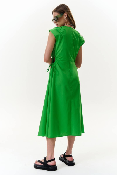 А-образное летнее платье с вырезами и съемным поясом MilMil 1085G салатовый - фото 6