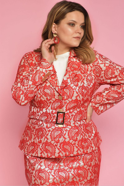 Жакет, юбка Anelli 703 красный - фото 2