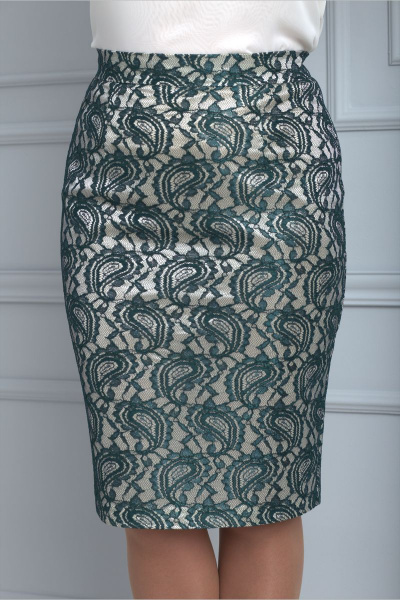 Жакет, юбка Anelli 703 зеленый - фото 5