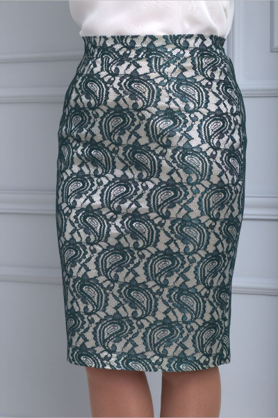 Жакет, юбка Anelli 703 зеленый - фото 6