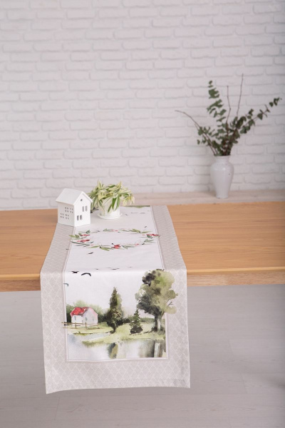 Дорожка «Есения» с пейзажным рисунком из хлопка Listelle 39301 - фото 4