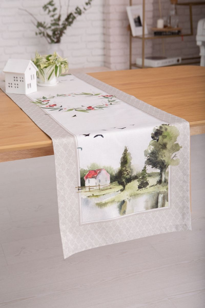 Дорожка «Есения» с пейзажным рисунком из хлопка Listelle 39301 - фото 1
