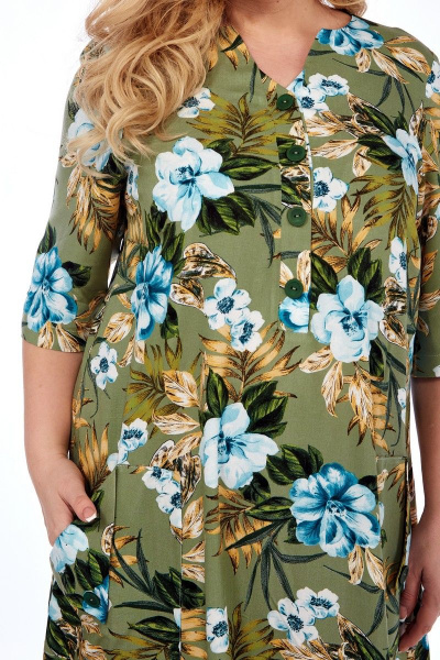 Платье Celentano lite 5000.1 оливковый - фото 7