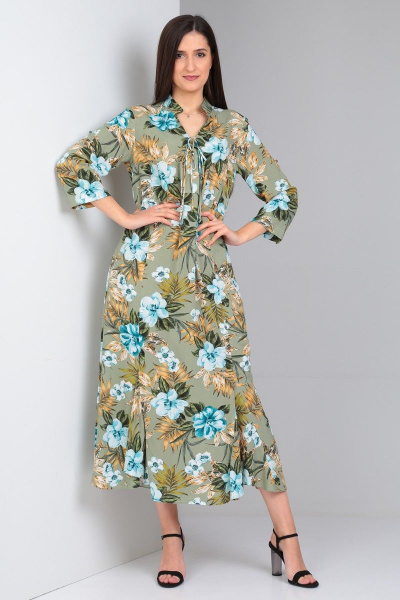 Платье Celentano lite 5001.1 оливковый - фото 10