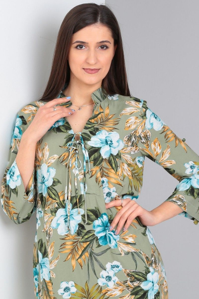 Платье Celentano lite 5001.1 оливковый - фото 9