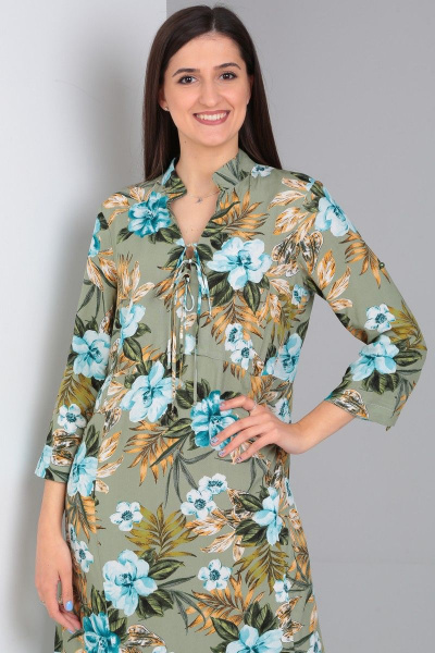 Платье Celentano lite 5001.1 оливковый - фото 8