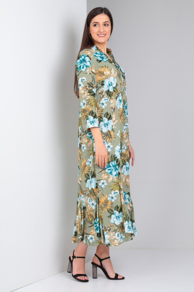 Платье Celentano lite 5001.1 оливковый - фото 3